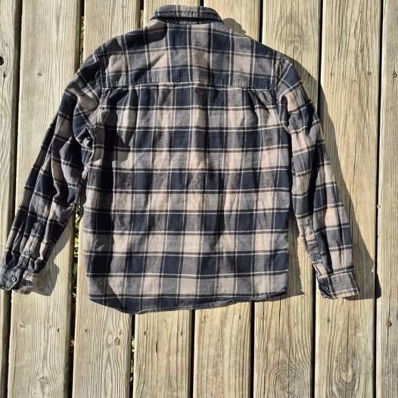 BDG Men's Long Sleeve Button-Up Flannel - XS-TP - Picture 5 of 7
